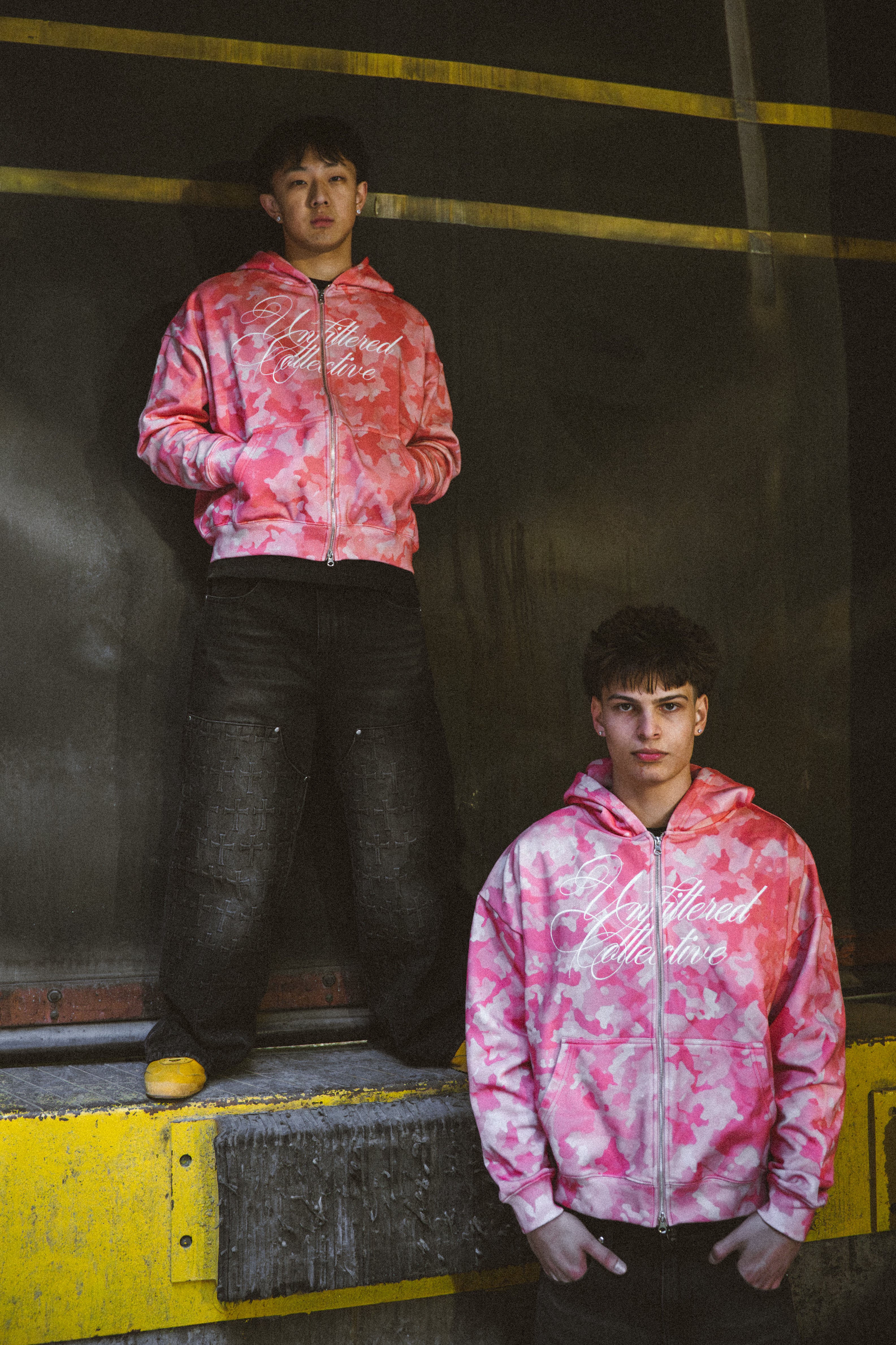 Pink Camo Zip Up