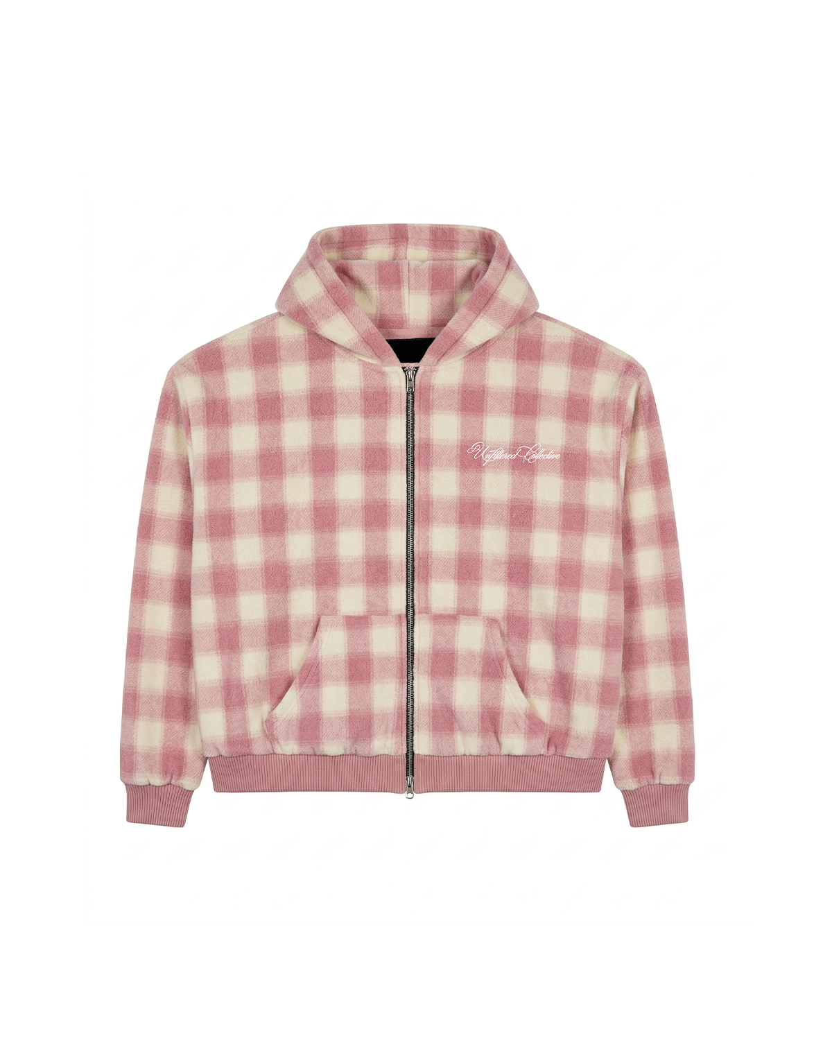 Reversible Plaid Zip Up
