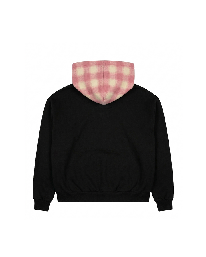 Reversible Plaid Zip Up